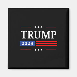 Donald Trump 2028 President American Flagga Pro Tr Magnet