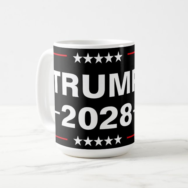 Donald Trump 2028 President Kaffemugg (Framsida vänster)
