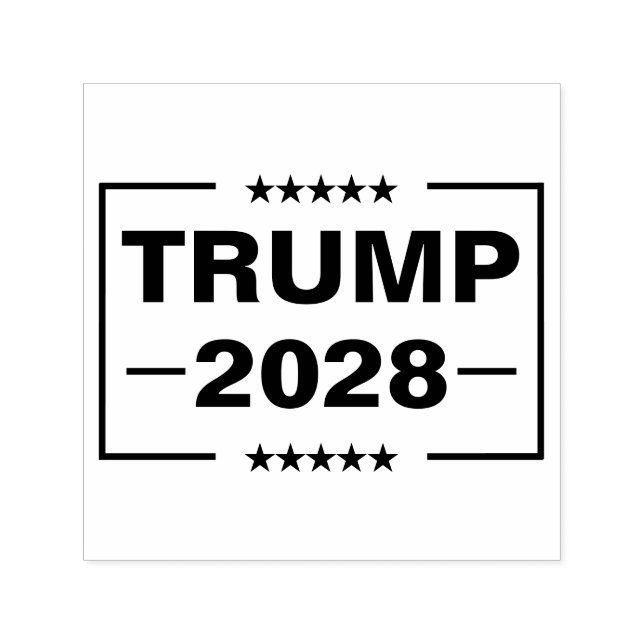 Donald Trump 2028 President Självfärgande Stämpel (Design)