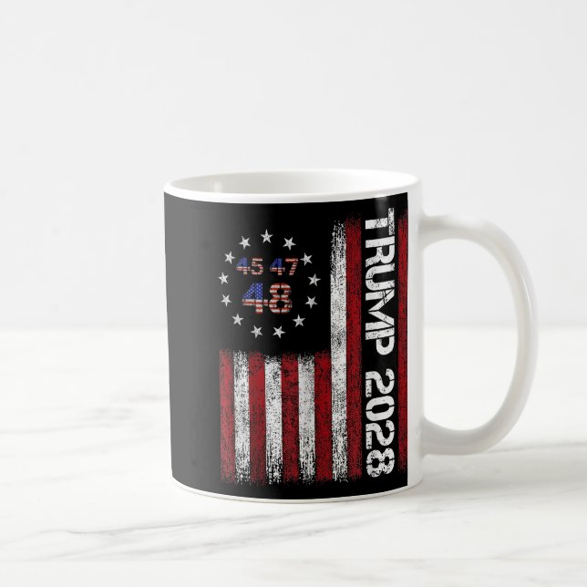 Donald Trump 2028 Trump 45 47 48th President Ameri Kaffemugg (Höger)