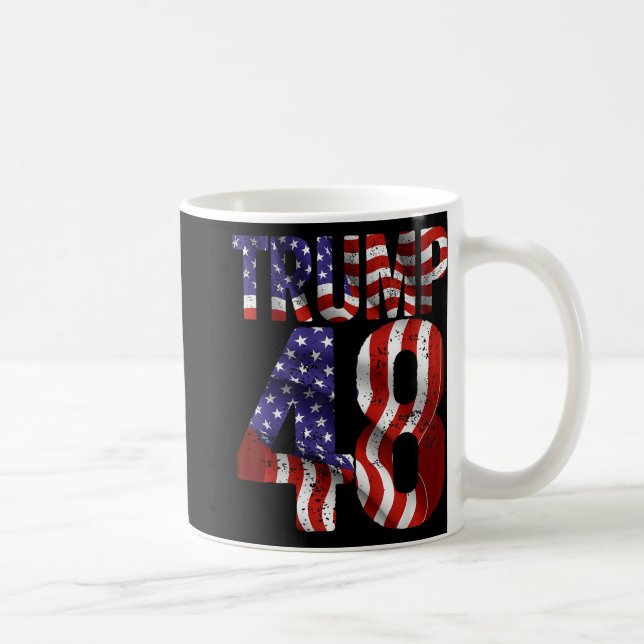 Donald Trump 2028 Trump 45 47 48th President Ameri Kaffemugg (Höger)