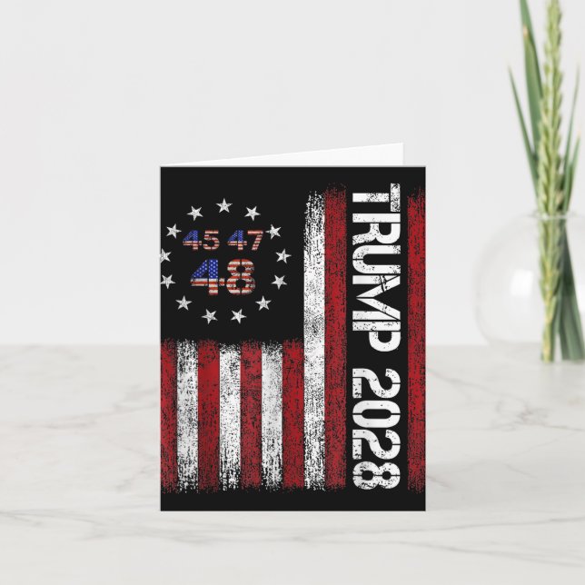 Donald Trump 2028 Trump 45 47 48th President Ameri Kort (Framsida)