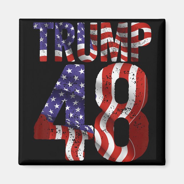 Donald Trump 2028 Trump 45 47 48th President Ameri Magnet (Framsidan)