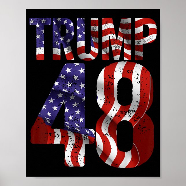 Donald Trump 2028 Trump 45 47 48th President Ameri Poster (Framsidan)