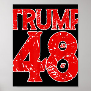 Donald Trump 2028 Trump 45:e 47:e presidenten T Poster