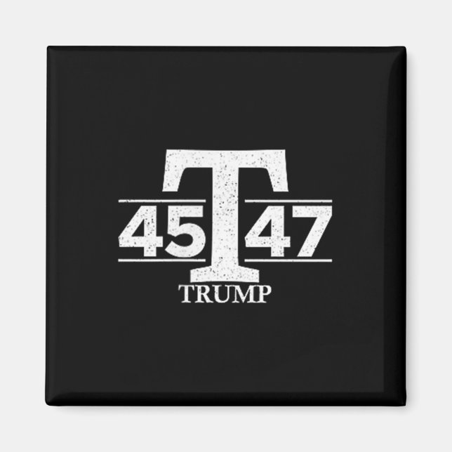 Donald Trump 45 47 45:e 47:e presidenten Magnet (Framsidan)