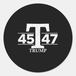Donald Trump 45 47 45:e 47:e presidenten Runt Klistermärke