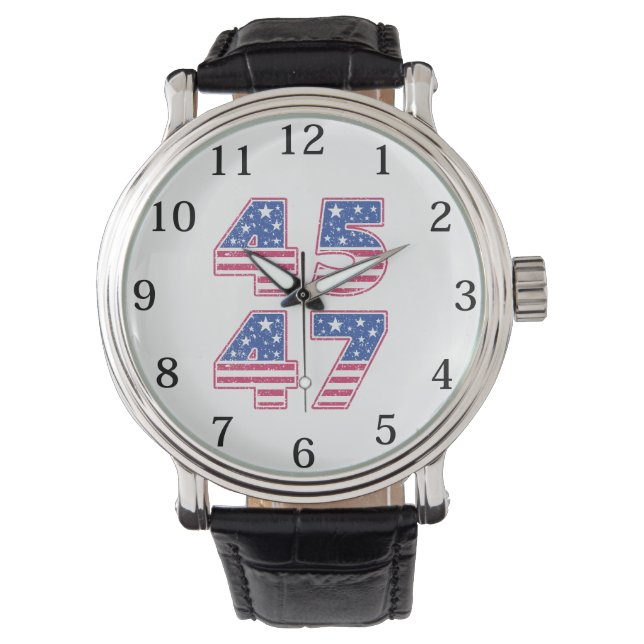 Donald Trump 45-47 Armbandsur (Framsida)