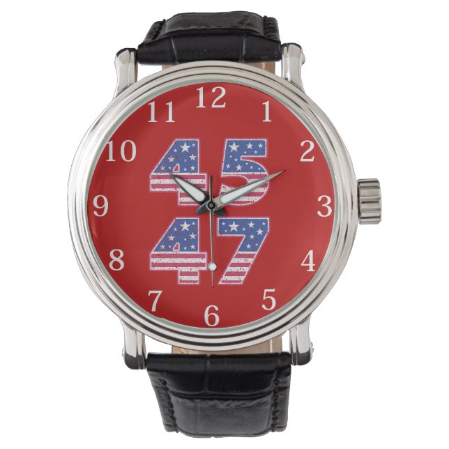 Donald Trump 45-47 Armbandsur (Framsida)