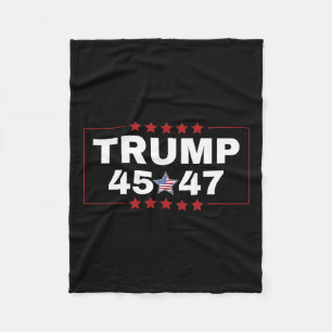 Donald Trump 45 47:e USA:s president Tee Mega Won Fleecefilt