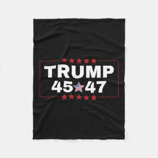 Donald Trump 45 47:e USA:s president Tee Mega Won Fleecefilt