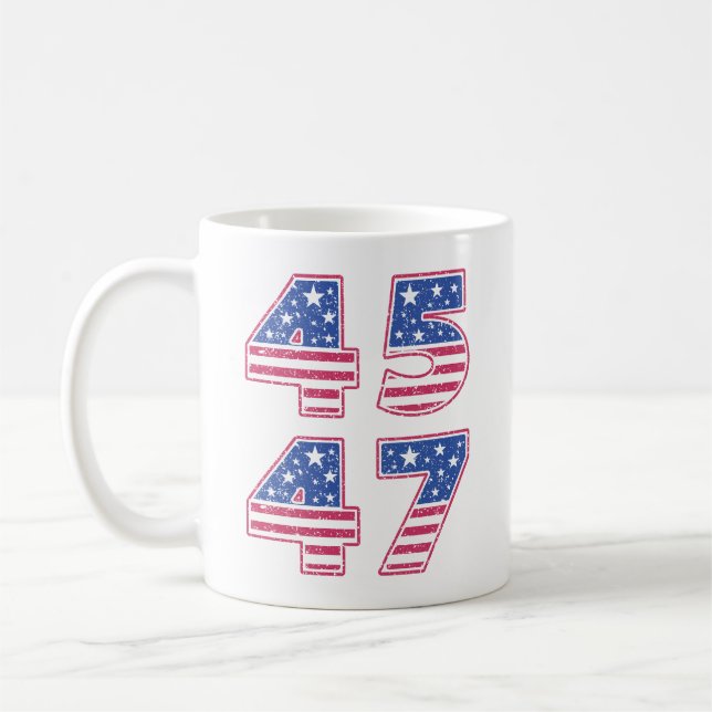 Donald Trump 45-47 Kaffemugg (Vänster)