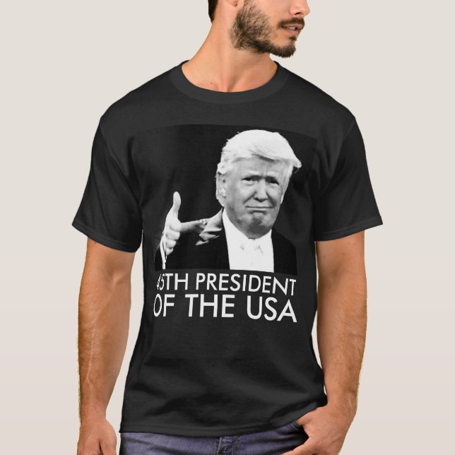 DONALD TRUMP 45:e ordförande T-shirts (Framsida)