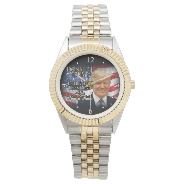 Donald Trump 45:e president Inauguration Keepsaké Armbandsur (Framsida)