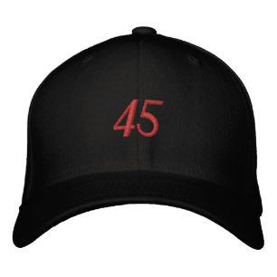 Donald Trump 45 Embroied Baseball Cap Broderad Keps