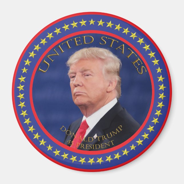 Donald Trump 45 President Magnet (Framsidan)