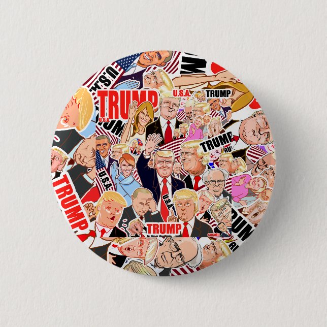 Donald Trump.45th President of the U.S.A. Knapp (Framsida)