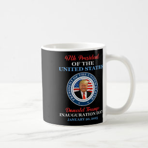 Donald Trump 47:e president 2025 invigning Usa Kaffemugg
