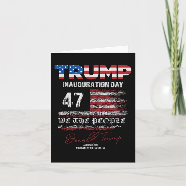 Donald Trump 47:e president 2025 invigning Usa Kort (Framsida)