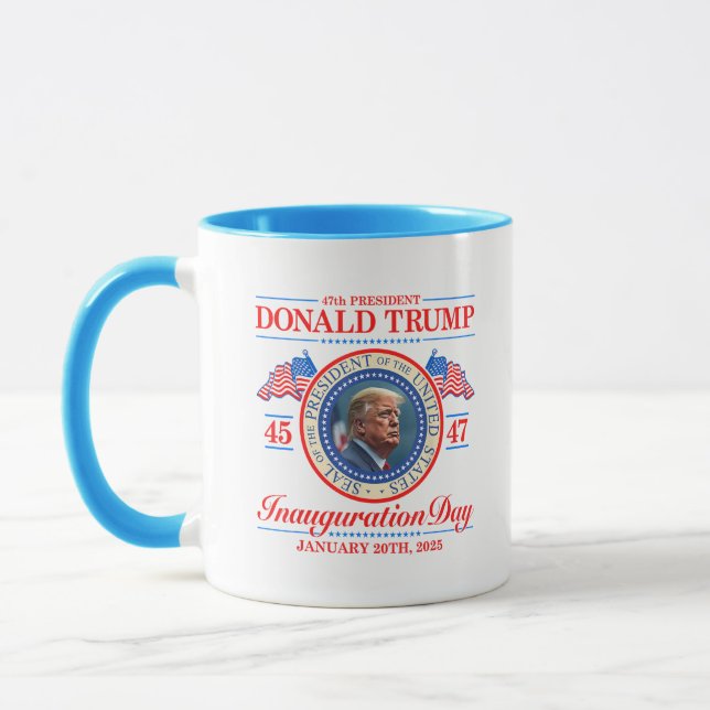 Donald Trump 47:e president Inauguration 2025 Mugg (Vänster)