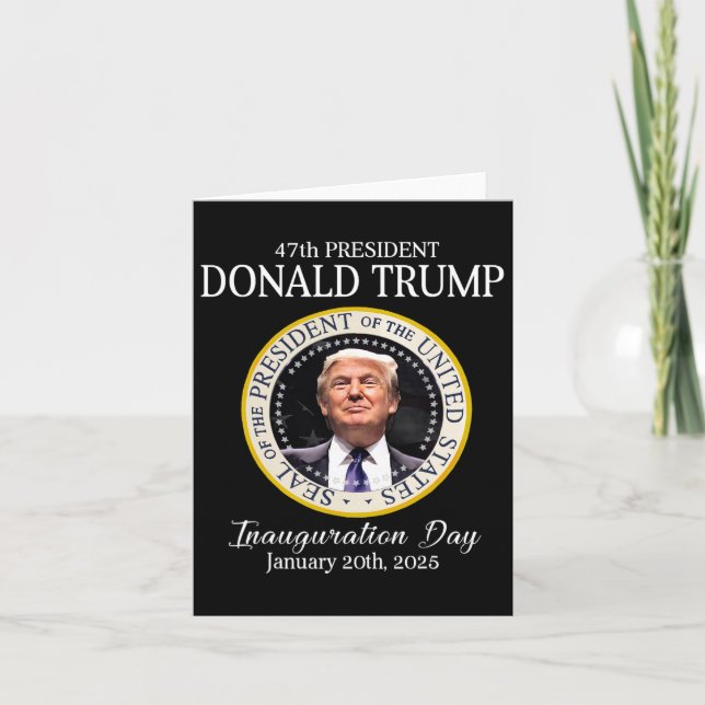 Donald Trump 47:e president Inauguration 2025 Supp Kort (Framsida)