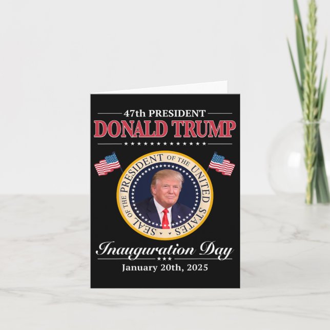 Donald Trump 47:e president Inauguration 2025 Supp Kort (Framsida)