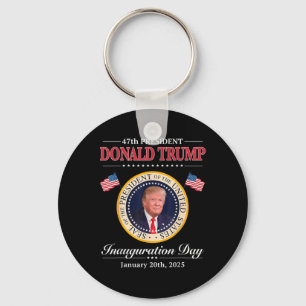 Donald Trump 47:e president Inauguration 2025 Supp Nyckelring