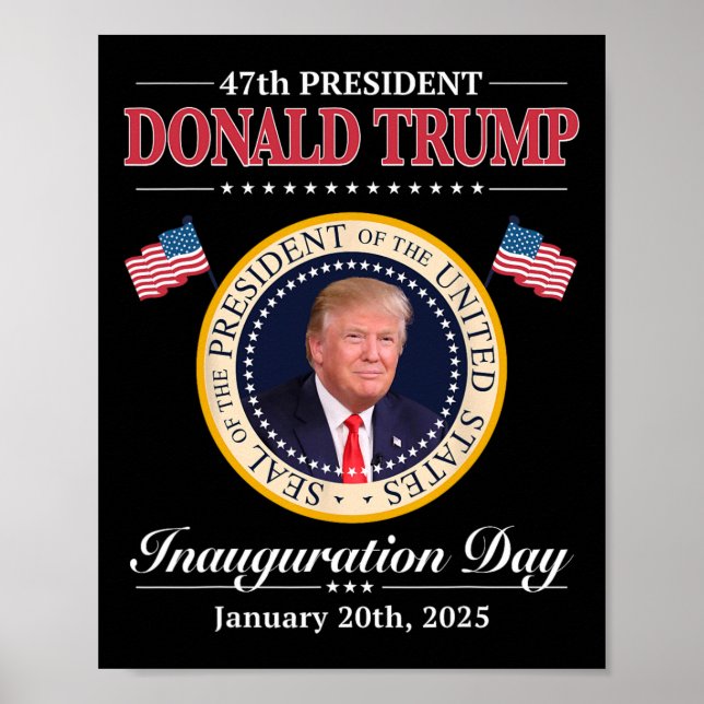 Donald Trump 47:e president Inauguration 2025 Supp Poster (Framsidan)