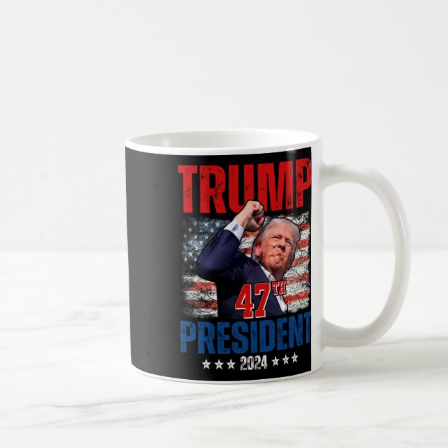 Donald Trump 47:e presidenten 2024 Trump Inaugurat Kaffemugg (Höger)