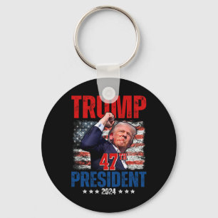 Donald Trump 47:e presidenten 2024 Trump Inaugurat Nyckelring