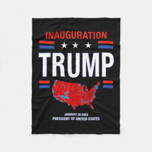 Donald Trump 47:e presidenten 2025 Inauguration Us Fleecefilt