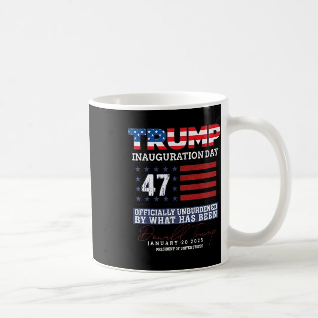 Donald Trump 47:e presidenten 2025 Inauguration Us Kaffemugg (Höger)