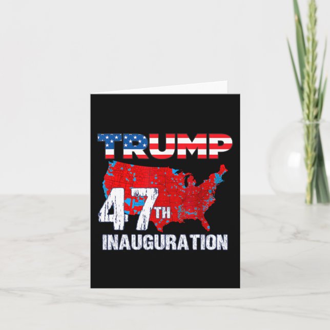 Donald Trump 47:e presidenten 2025 Inauguration Us Kort (Framsida)
