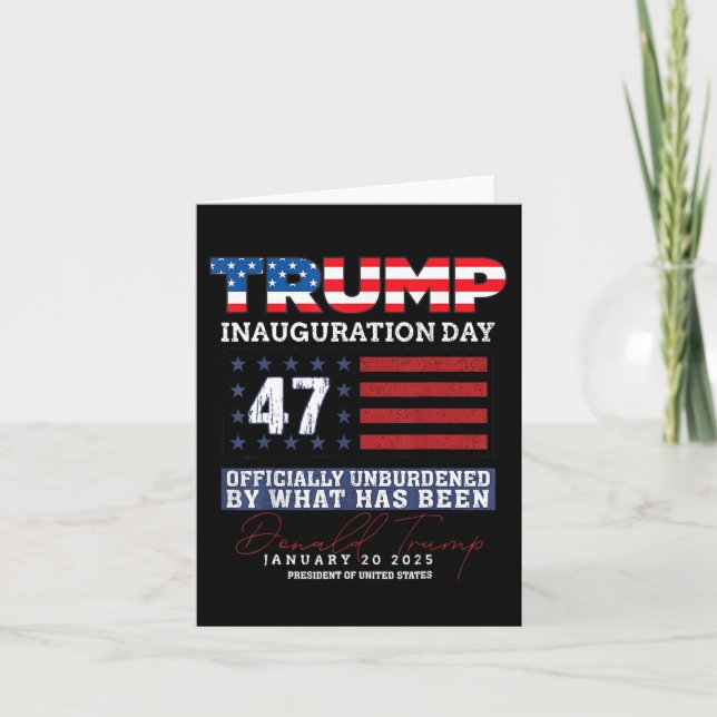 Donald Trump 47:e presidenten 2025 Inauguration Us Kort (Framsida)