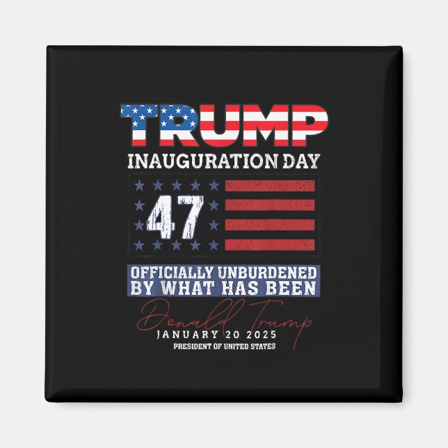Donald Trump 47:e presidenten 2025 Inauguration Us Magnet (Framsidan)