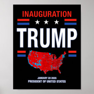Donald Trump 47:e presidenten 2025 Inauguration Us Poster