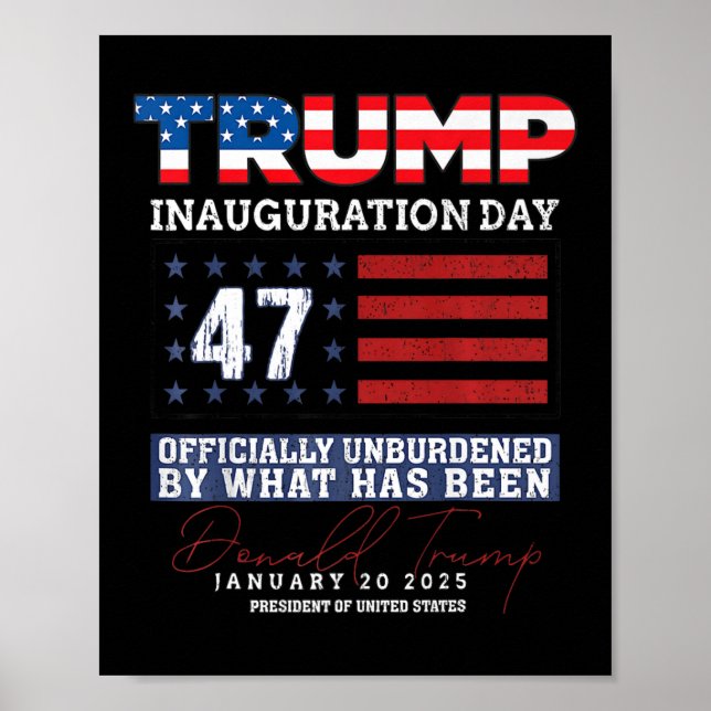 Donald Trump 47:e presidenten 2025 Inauguration Us Poster (Framsidan)