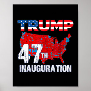 Donald Trump 47:e presidenten 2025 Inauguration Us Poster