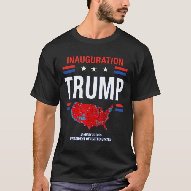 Donald Trump 47:e presidenten 2025 Inauguration Us T Shirt (Framsida)