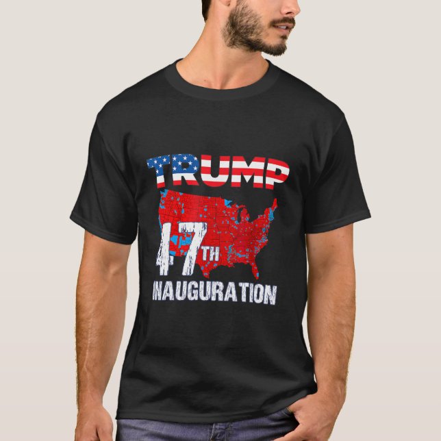 Donald Trump 47:e presidenten 2025 Inauguration Us T Shirt (Framsida)