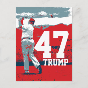 Donald Trump 47:e presidenten Vykort