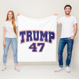 Donald Trump 47 Fleecefilt