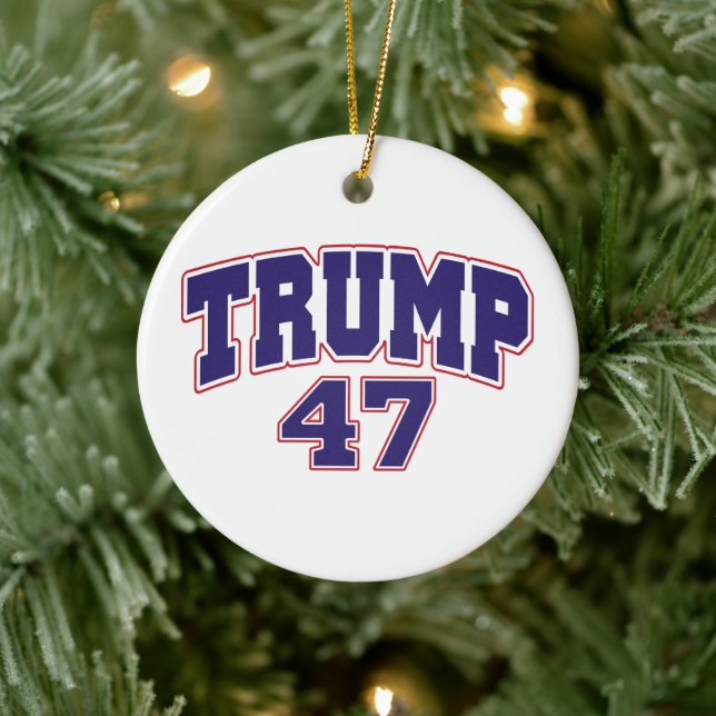 Donald Trump 47 Julgransprydnad Keramik (Träd)
