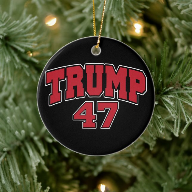 Donald Trump 47 Julgransprydnad Keramik (Träd)