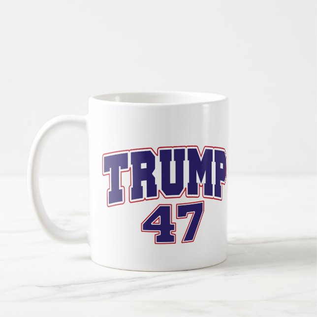 Donald Trump 47 Kaffemugg (Vänster)