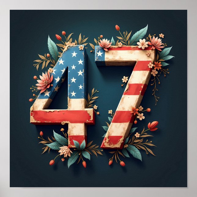 Donald Trump 47 Poster (Framsidan)