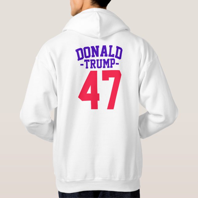 Donald Trump 47 Presidentval 2024 Hoodie (Baksida)