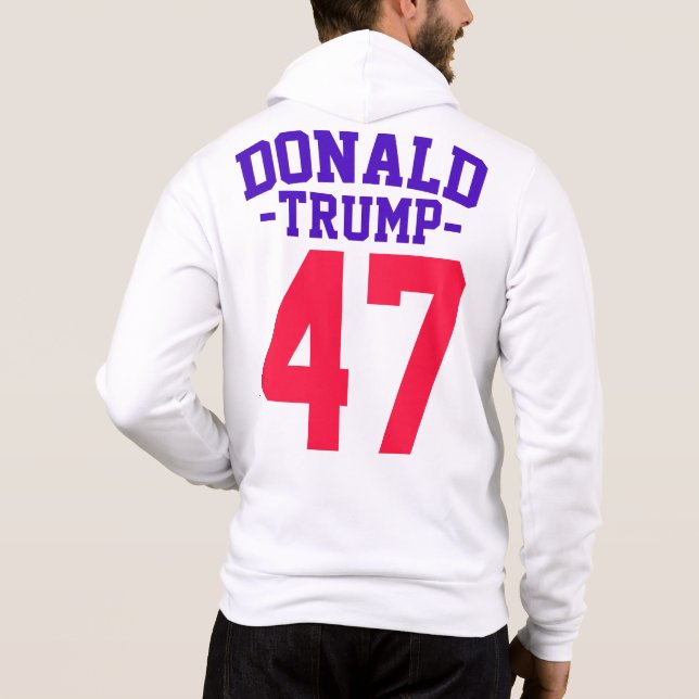 Donald Trump 47 Presidentval 2024 T Shirt (Baksida)