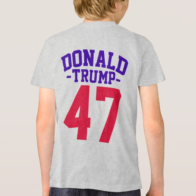 Donald Trump 47 Presidentval 2024 T Shirt (Baksida)