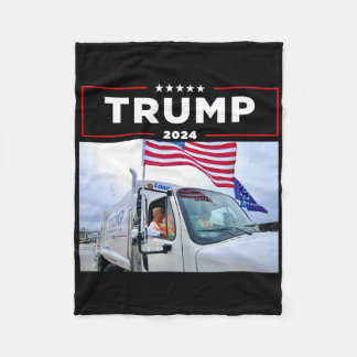 Donald Trump åker i Garge Truck Shirt Garge Tee Fleecefilt